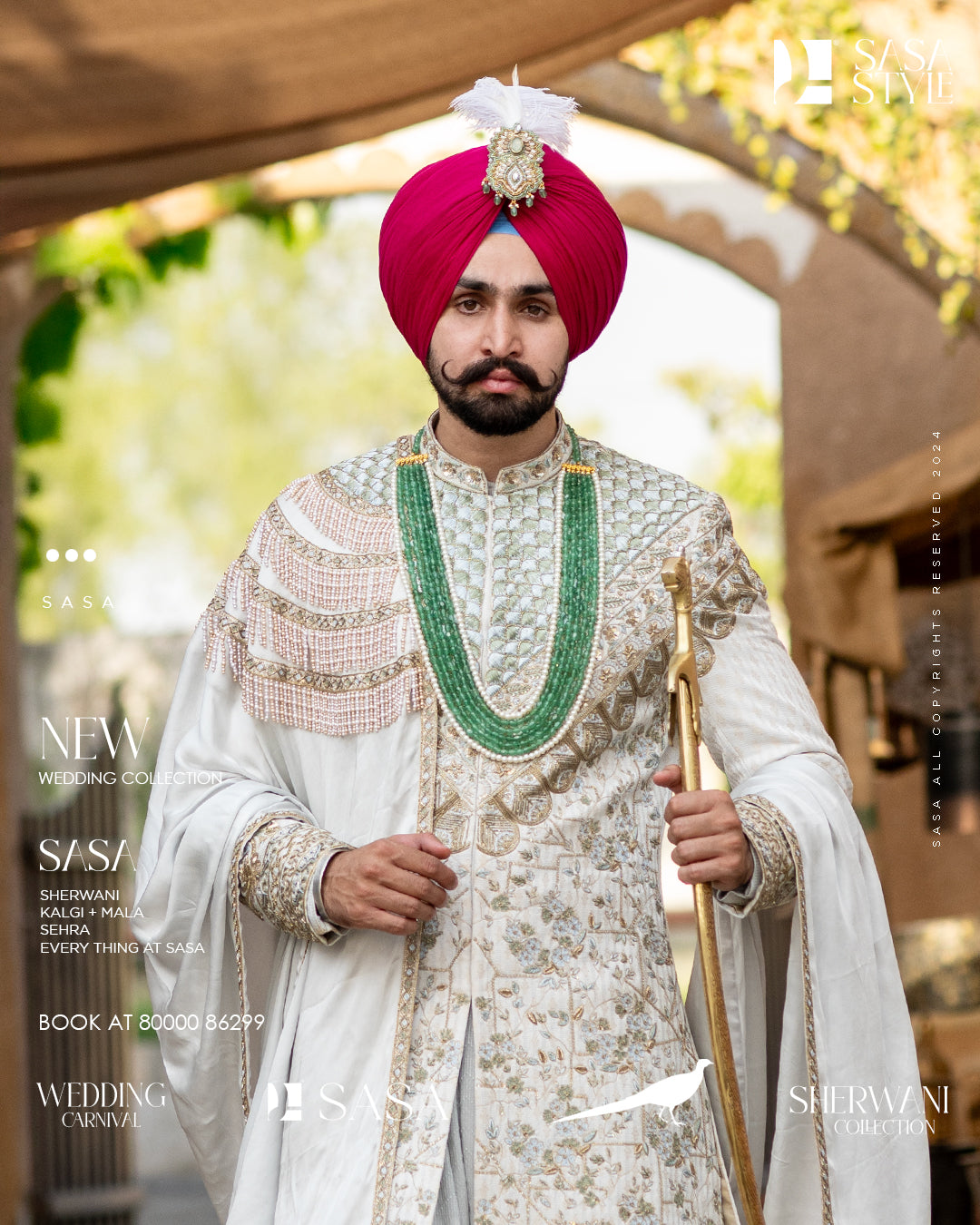 Grace in Grey Hand-Embellished Sherwani