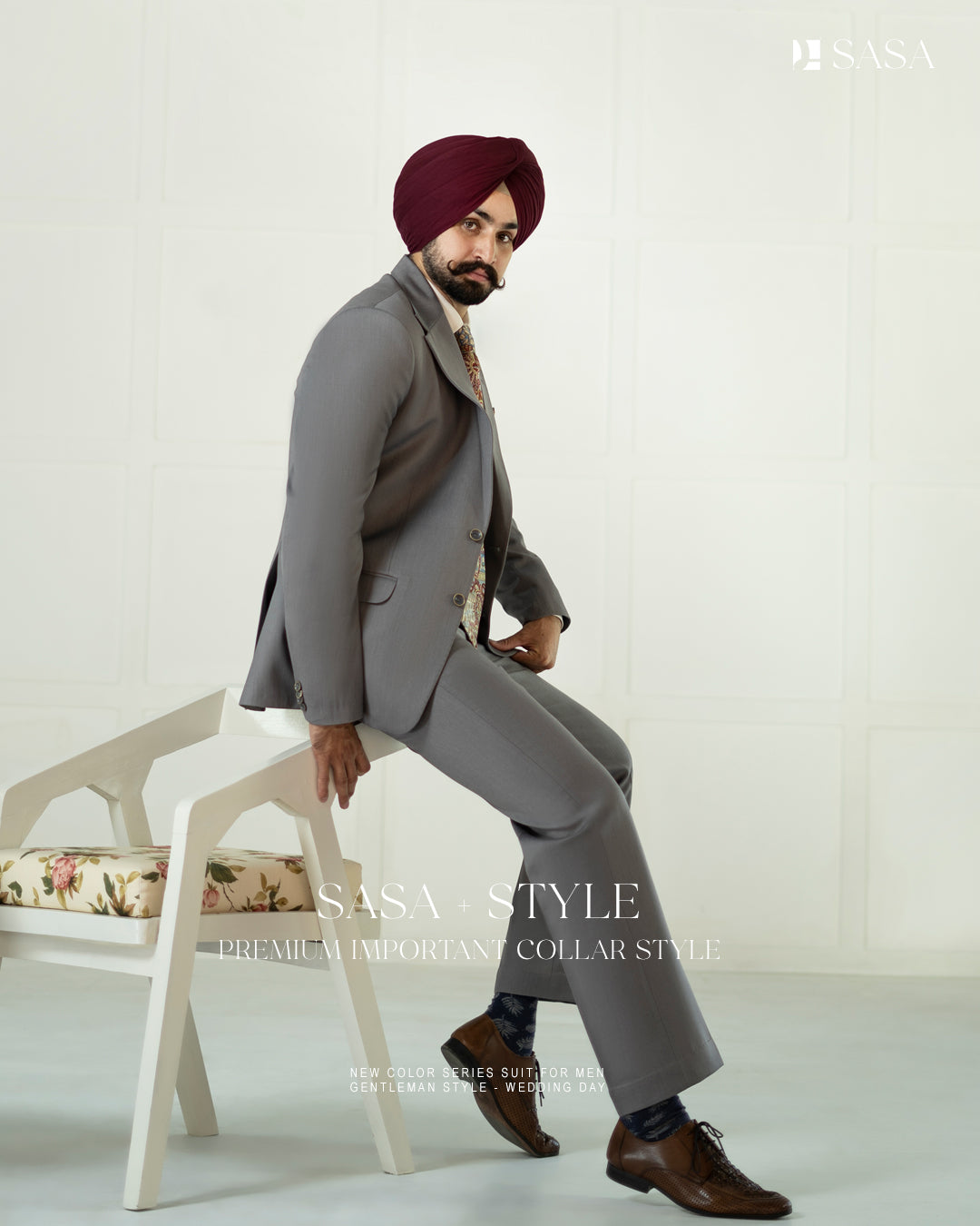 Gray 2pc Coat Pant