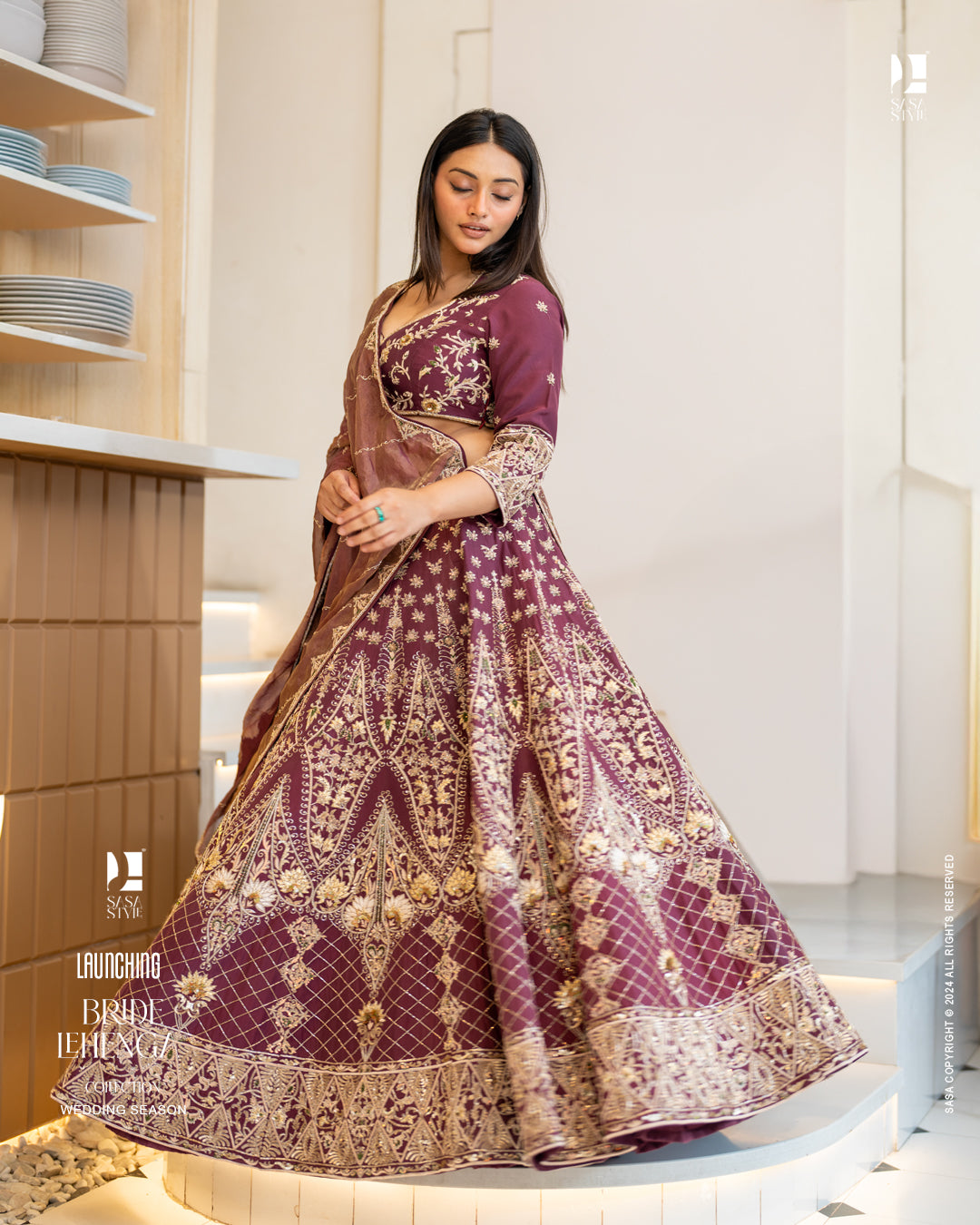 Exquisite Handcrafted Dazzle Lehenga