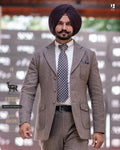 Herringbone Brown 2 Piece Coat Pant
