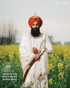 Ivory Sherwani Angrakha Set with Handcrafted Detailing and Palla