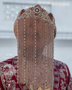 Antique Rose Beaded Sehra