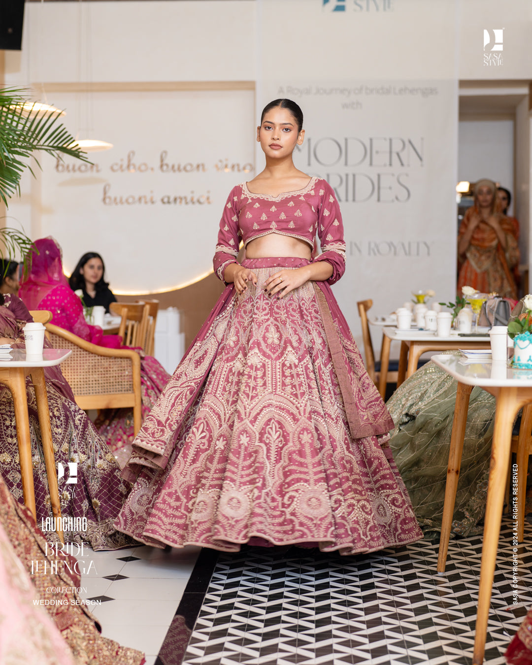 Exquisite Hand Embellished Kora Work Lehenga