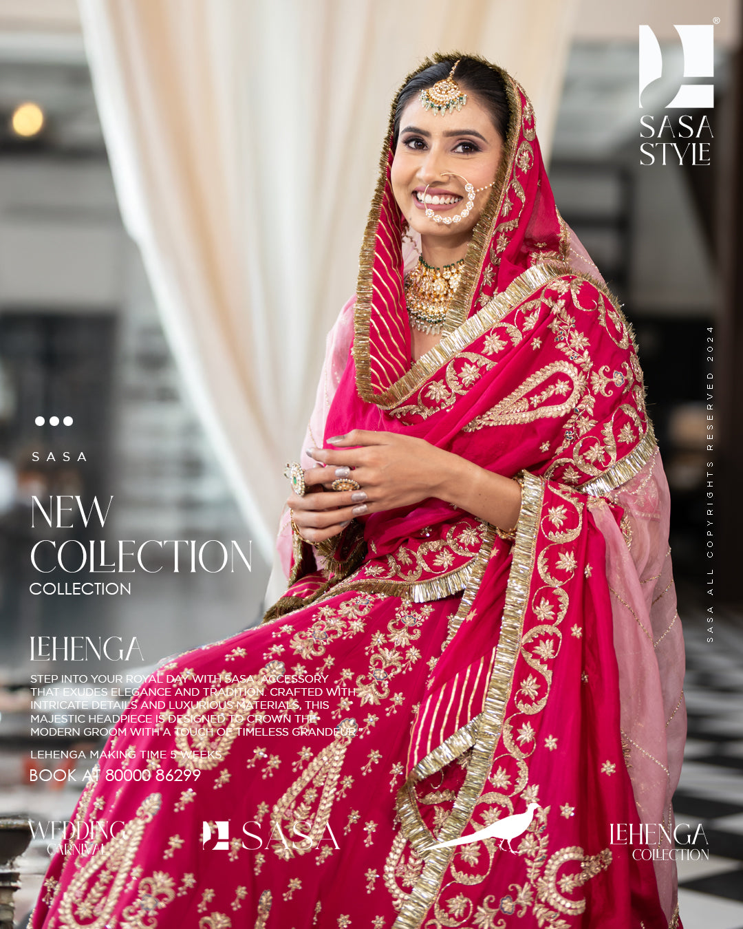 Stunning Magenta Pink Pure Silk Lehenga with Hand Embroidery