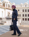 Midnight Blue Two-Piece Suit with Elegant Tailoring and Modern Appeal