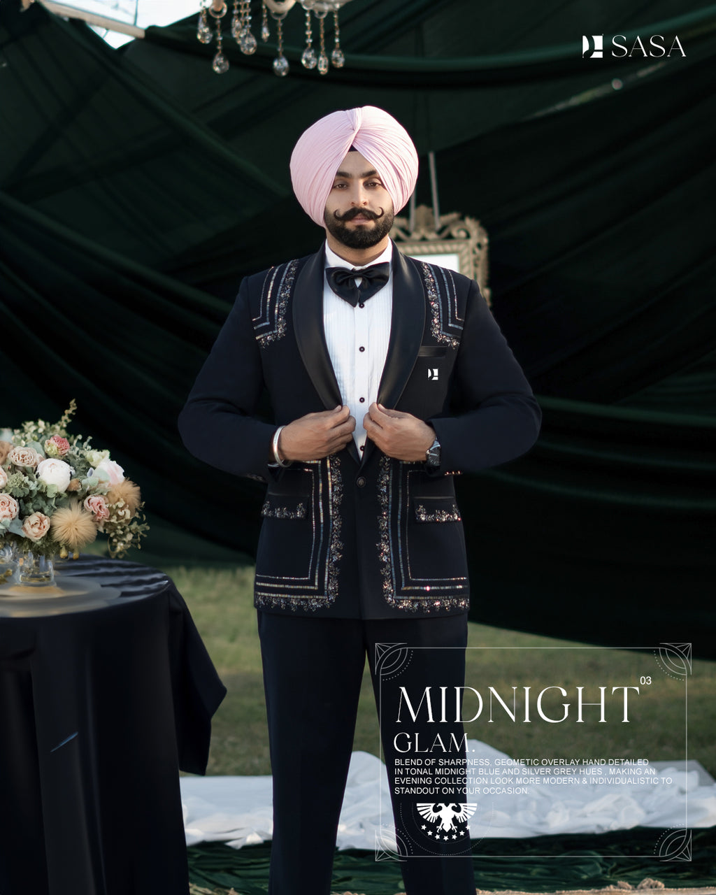 Midnight Glam 2pc Tuxedo Pant