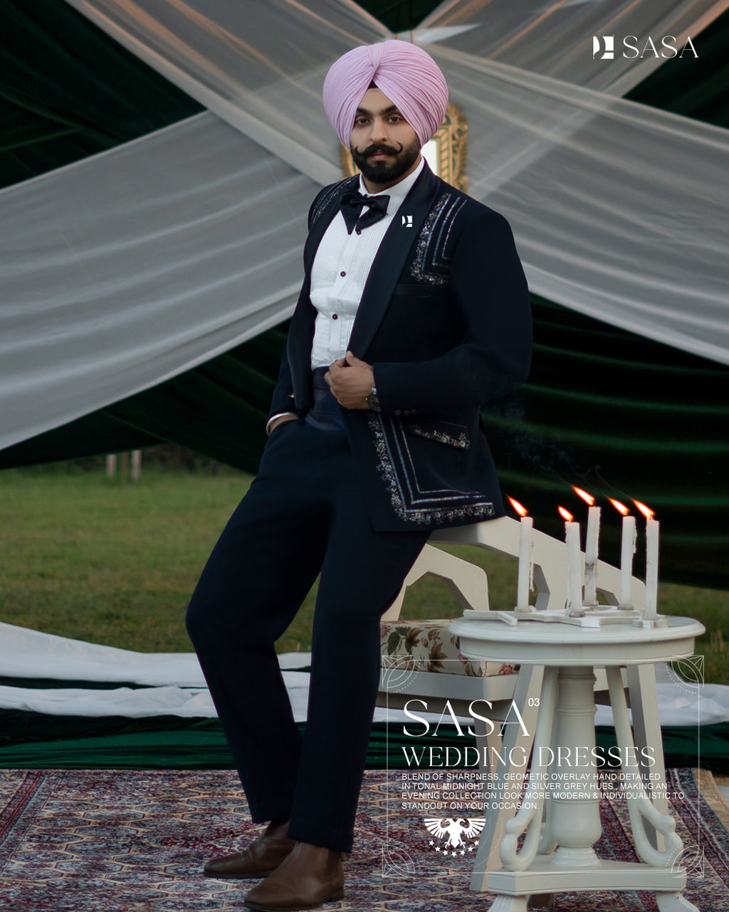Midnight Glam 2pc Tuxedo Pant