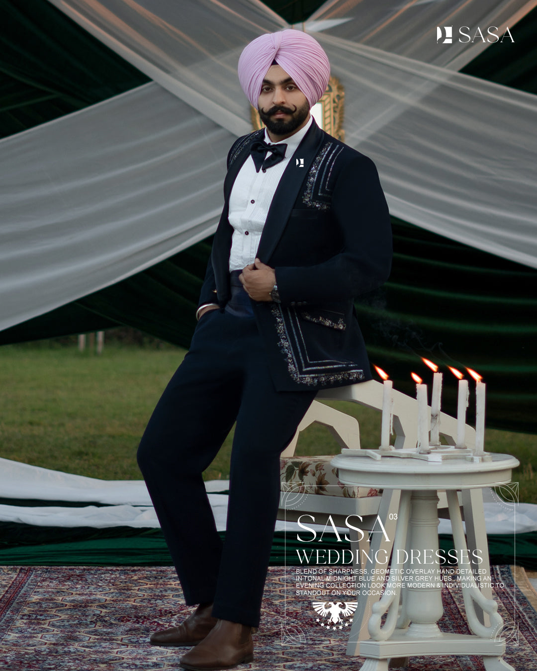 Midnight Glam 2pc Tuxedo Pant