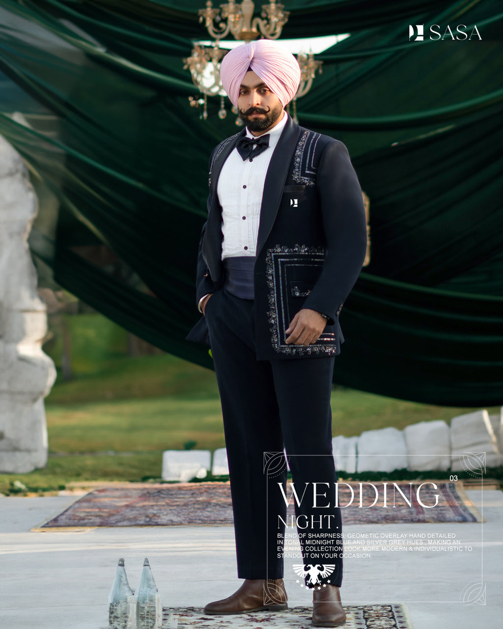 Midnight Glam 2pc Tuxedo Pant