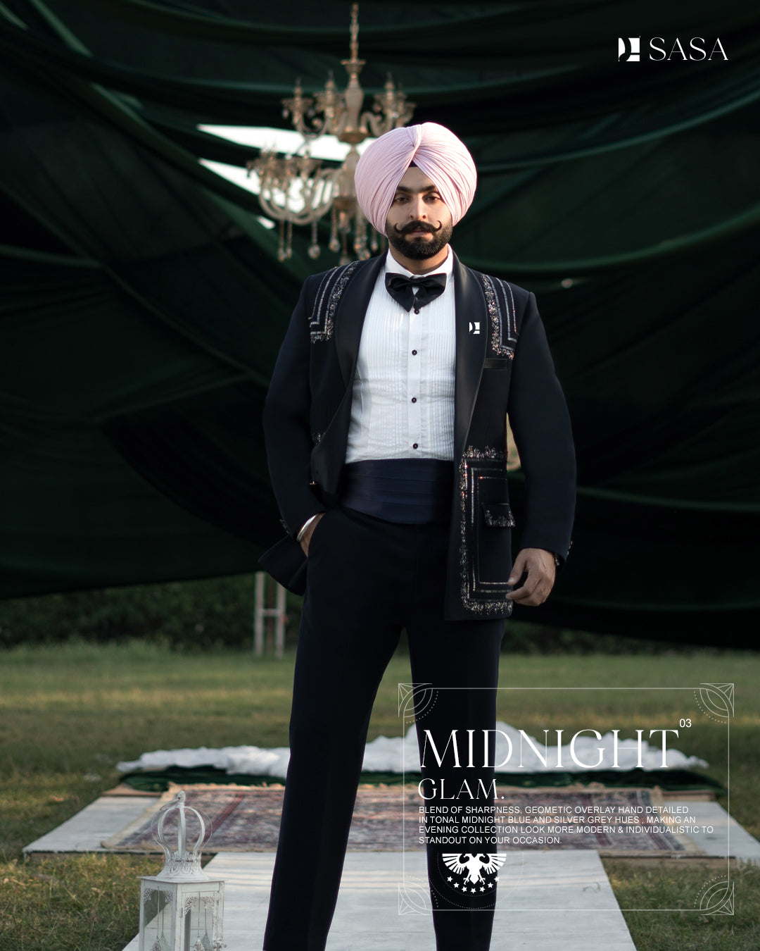 Midnight Glam 2pc Tuxedo Pant