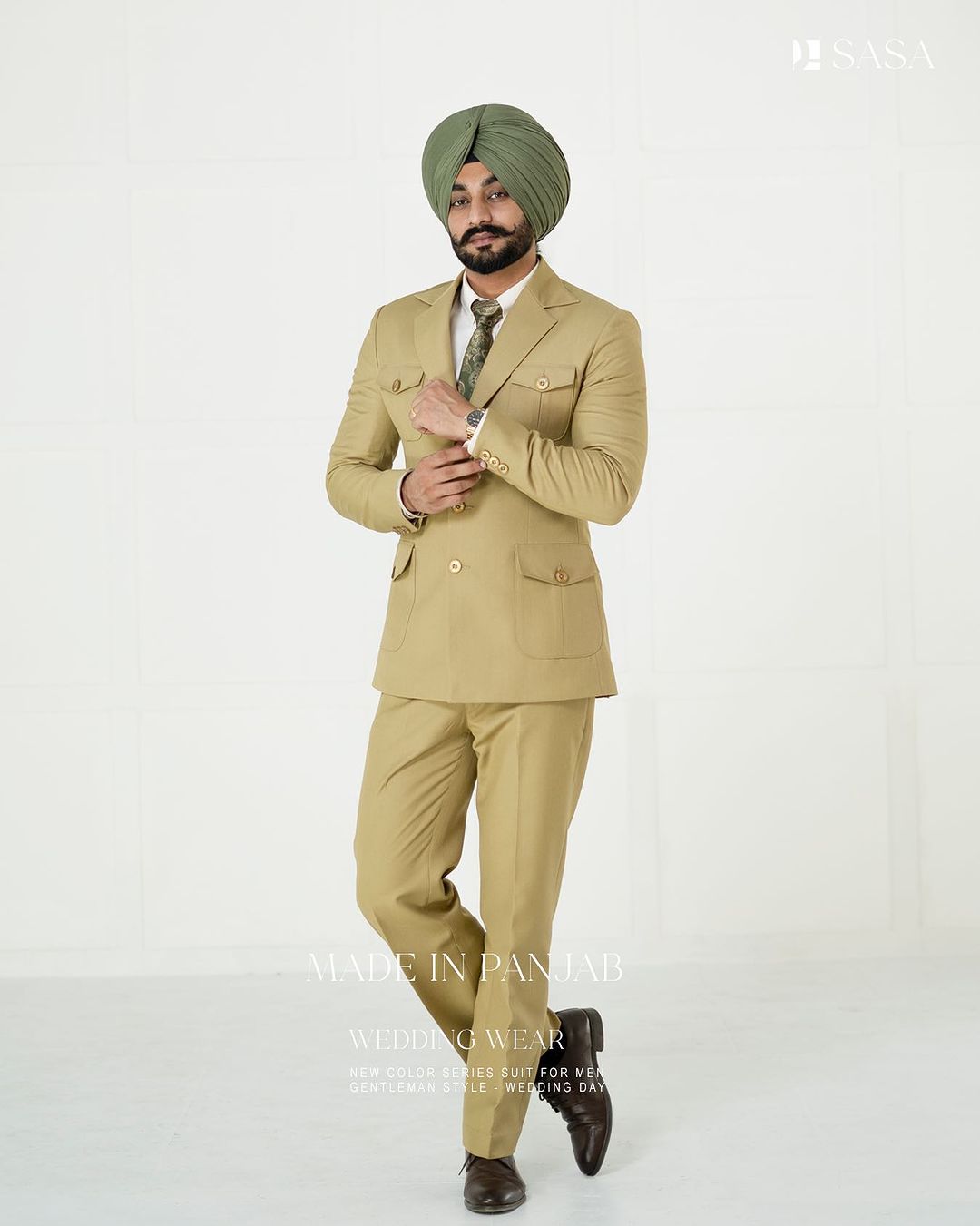 Moss Green 2pc Coat Pant