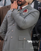 Muted Grey Two-Piece Suit Offering Timeless Elegance and Modern Sophistication
