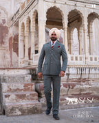 Muted Grey Two-Piece Suit Offering Timeless Elegance and Modern Sophistication