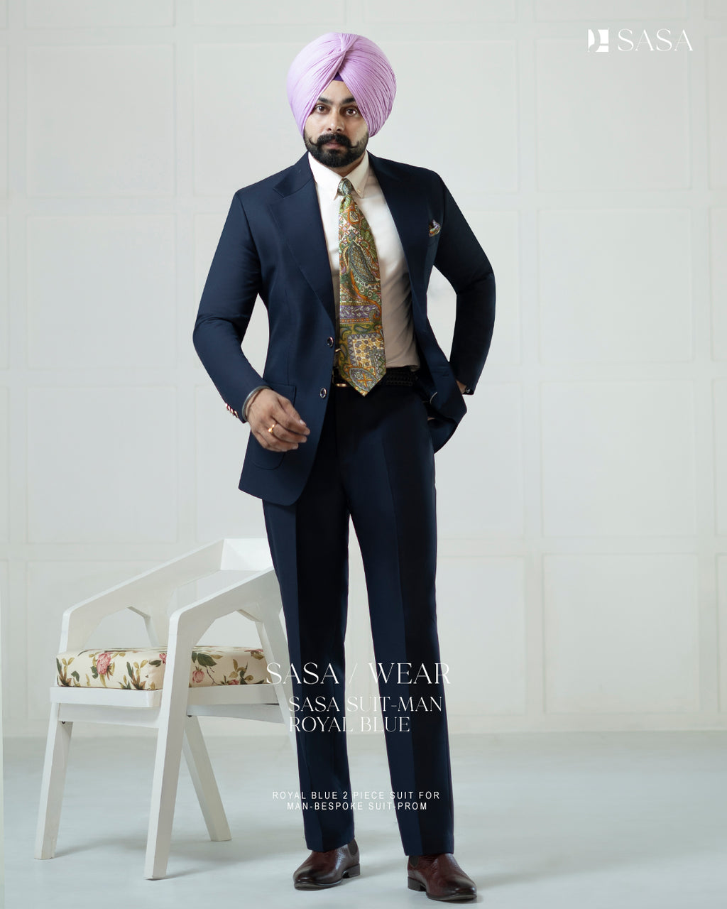 Navy Blue 2pc Coat Pant