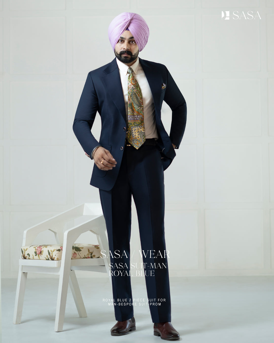 Navy Blue 2pc Coat Pant