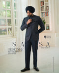 Navy Blue Ban Coat Pant