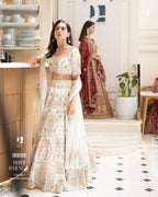 Elegant Off-White Bridal Lehenga by SASA