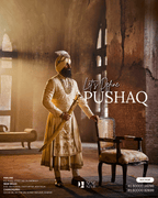Regal Elegance in Off-White Pushaq for Punjabi Sikh Wedding