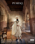 Regal Elegance in Off-White Pushaq for Punjabi Sikh Wedding