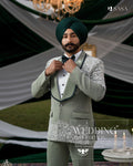 Pastel-Hue Pistachio 2pc Tuxedo Pant