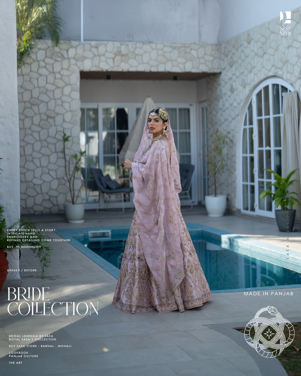 Pastel Mauve-Pink Chanderi Silk Lehenga for the Modern Bride