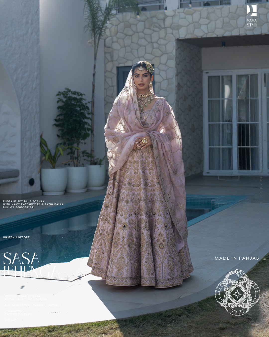 Pastel Mauve-Pink Chanderi Silk Lehenga for the Modern Bride