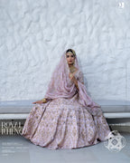 Pastel Mauve-Pink Chanderi Silk Lehenga for the Modern Bride