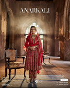 Red Rose Anarkali Salwar & Duppata