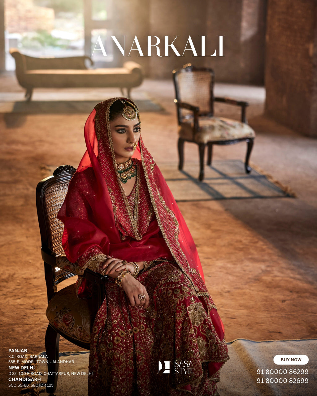 Red Rose Anarkali Salwar & Duppata