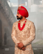 Regal Red & Gold Kalgi