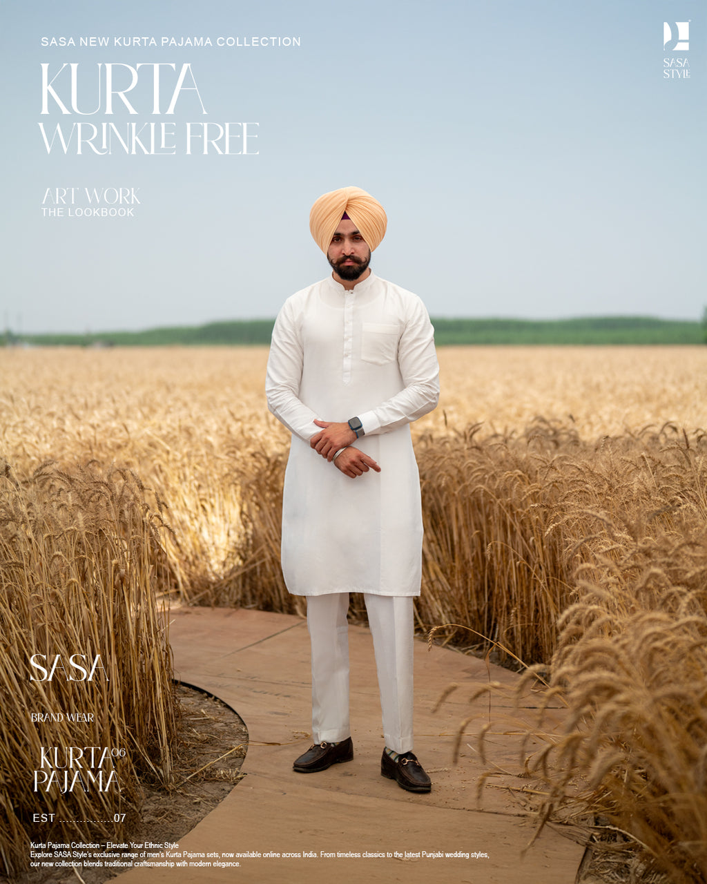 Royal Off-White Embroidered Jacket with Classic Kurta Pajama