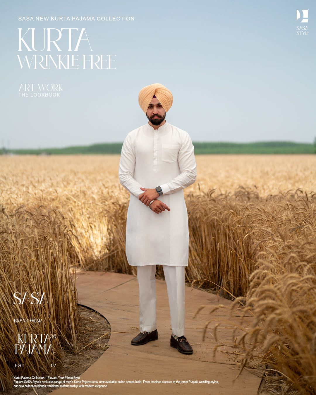 Royal Off-White Embroidered Jacket with Classic Kurta Pajama