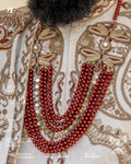 Rust and Golden Color Mala