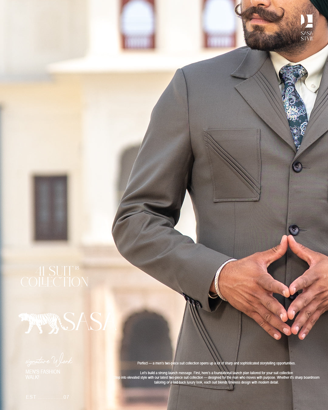 Sage Green Two-Piece Suit for Fresh, Modern Elegant Style