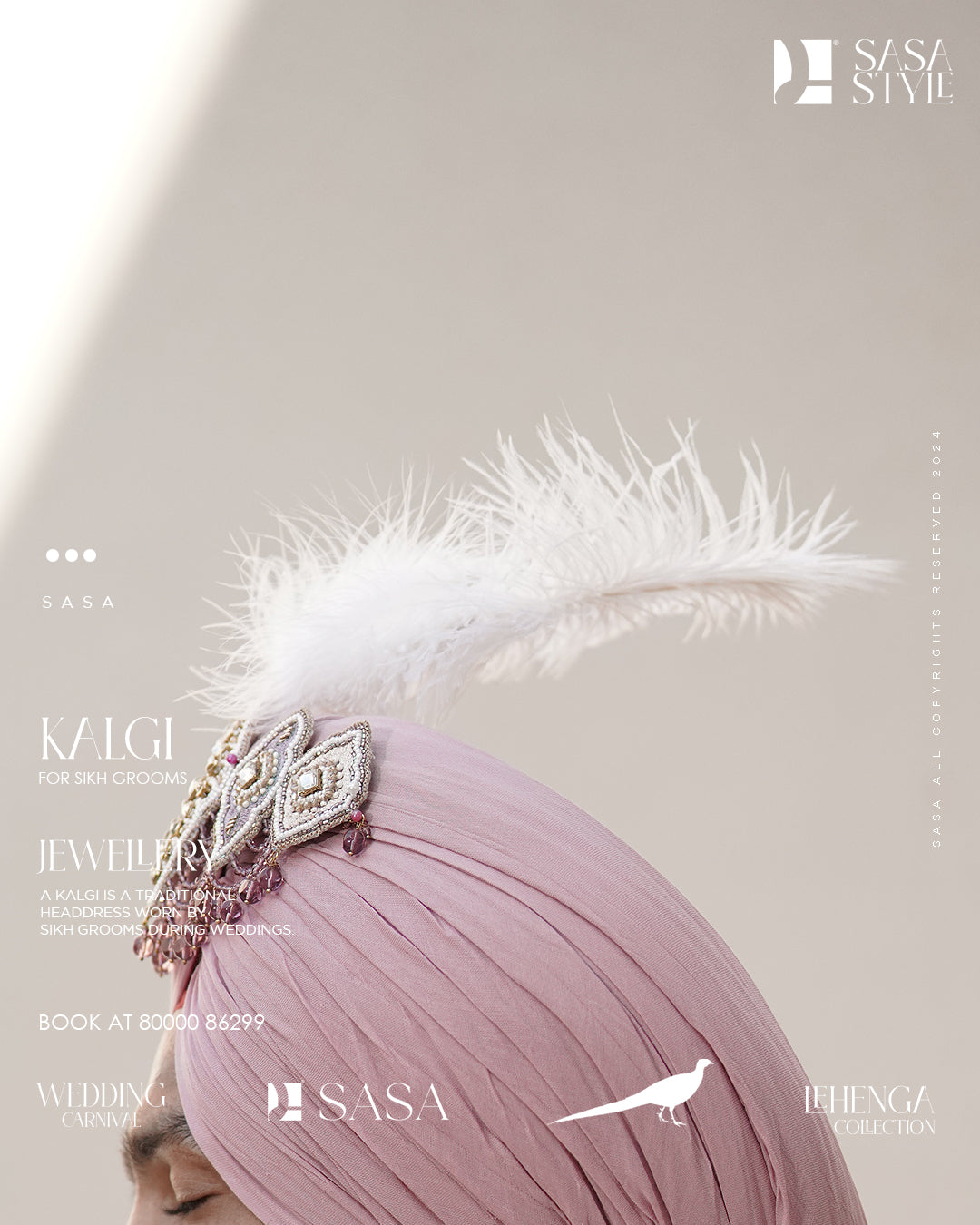 Salmon Mauve Lozenge Kalgi