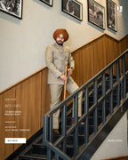 Sand Beige Band Gala Pant – A Royal Modern Classic