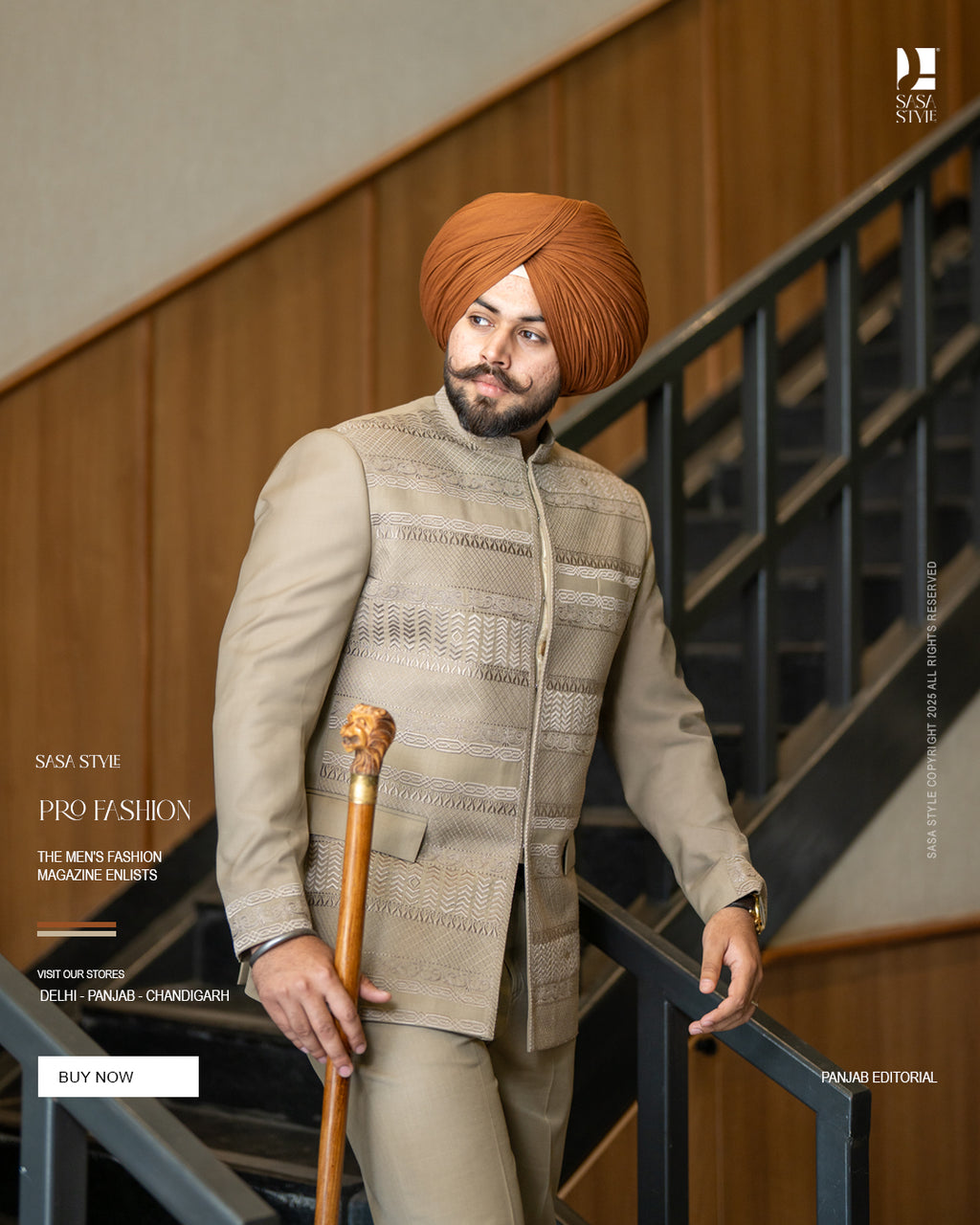 Sand Beige Band Gala Pant – A Royal Modern Classic