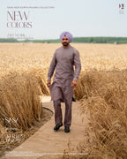 Sea Fog Embroidered Jacket with Elegant Kurta Pajama