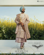 Dusty Rose Embriodered Sherwani