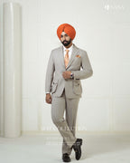 Smoke Gray 2pc Coat Pant