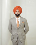 Smoke Gray 2pc Coat Pant