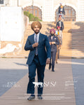 Steel Blue Two-Piece Suit for Modern and Elegant Formal Style