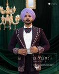 Striking Purple 2pc Tuxedo Pant