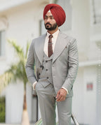 Platinum Grey Wedding Suit
