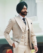 Sandstone Beige Formal Suit