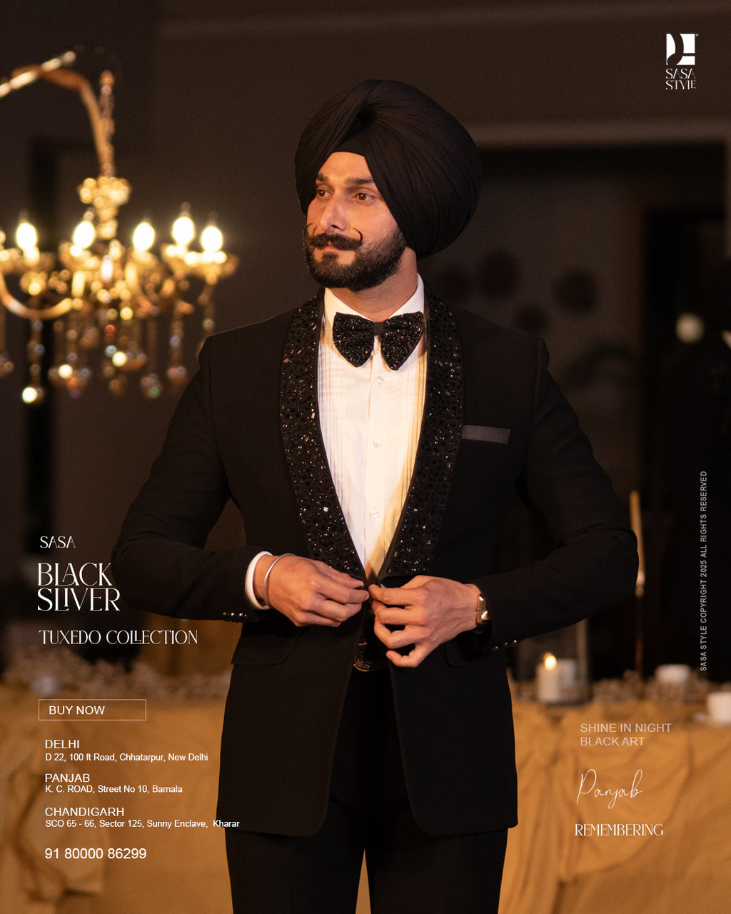 Black Tuxedo for a Dashing and Regal Presence