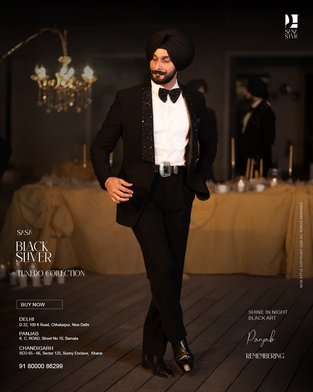 Black Tuxedo for a Dashing and Regal Presence
