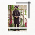 Royal Plum Designer Achkan with Contemporary Heritage Wedding Style