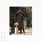 Royal Plum Designer Achkan with Contemporary Heritage Wedding Style