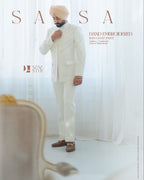 White Ban Coat Pant
